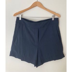 Kit and Ace navy silk shorts, size 10